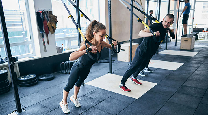 Accueil solutions sport & bien-être Cours de sport mix TRX supension